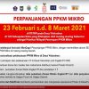 PPKM Mikro Diperpanjang 8 Maret