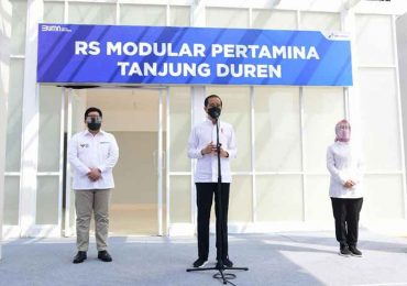 Jokowi Resmikan RS Modular Pertamina