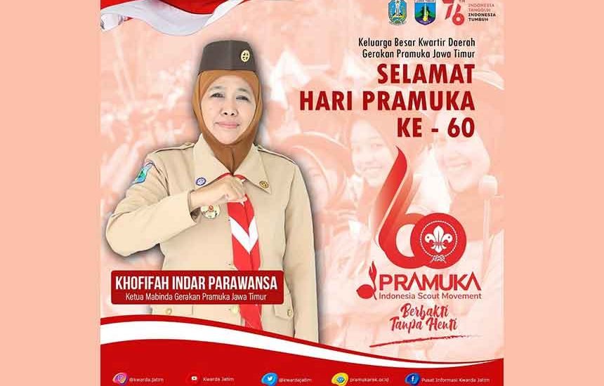 Ajak Pramuka Sosialisasi Prokes