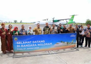 Ganjar Sambut Citilink Terbangi Blora