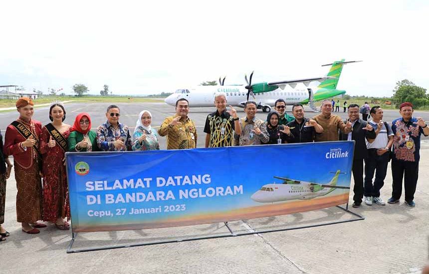 Ganjar Sambut Citilink Terbangi Blora