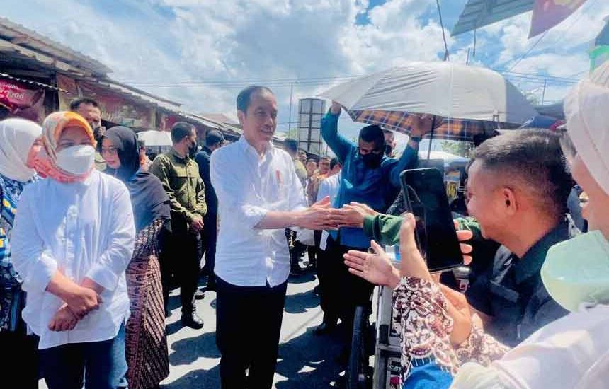 Jokowi Cek Harga di Pasar Baleendah