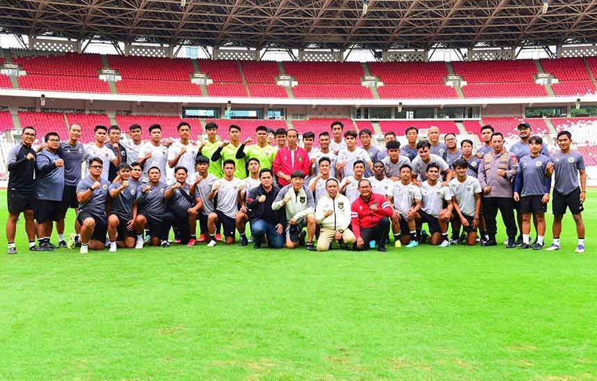 Jokowi Beri Semangat Timnas U-20