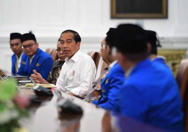 Jokowi Terima PB PMII di Istana Merdeka