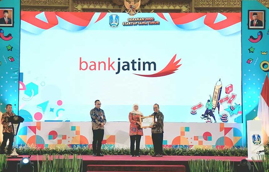 Bank Jatim Terima Penghargaan Sebagai Lembaga Pendukung Startup