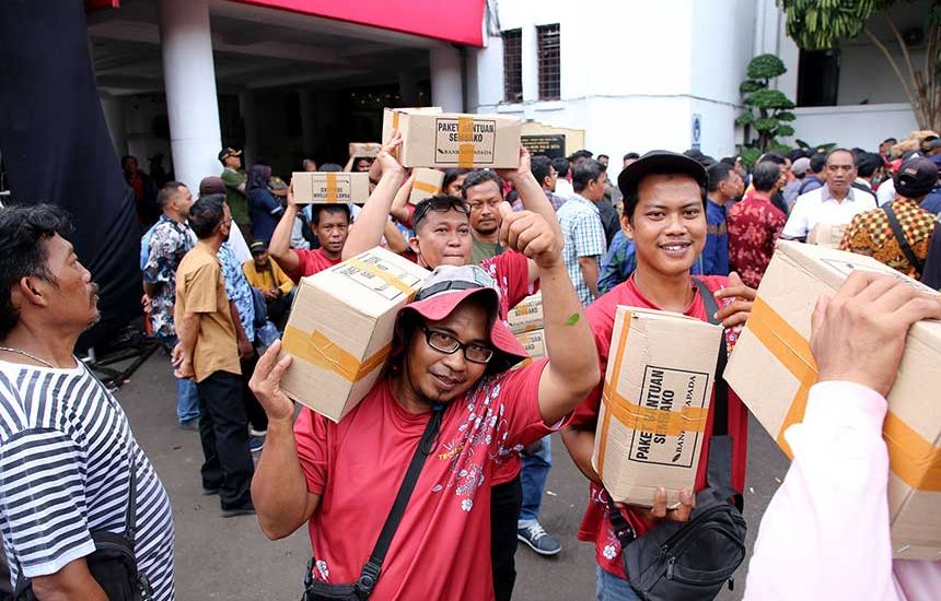 Bingkisan Lebaran 14 Ribu Satgas Penunjang