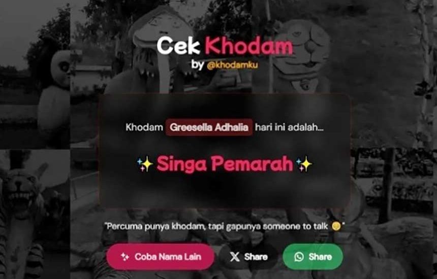 Cek Khodam Online, Hiburan Saja