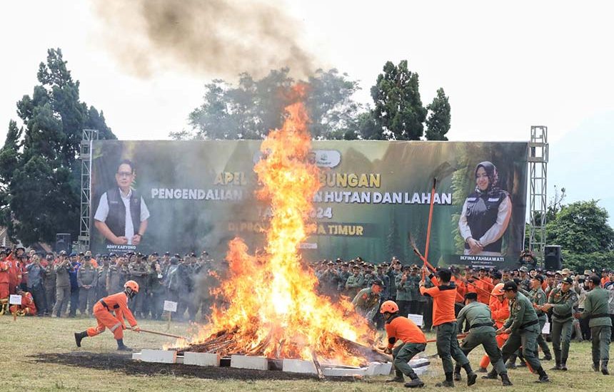 Apel Pengendalian Karhutla Jatim