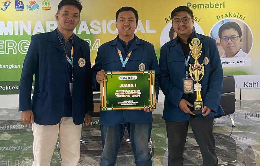 Mahasiswa FTMM Unair Juara Ajang Electrical Competition