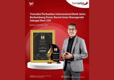 Dirut Bank Jatim Dianugerahi Best CEO